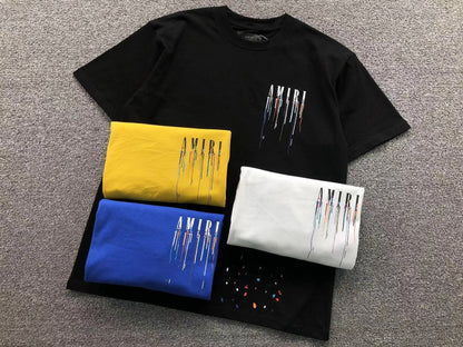 Camiseta AMIRI Drip Paint Logo