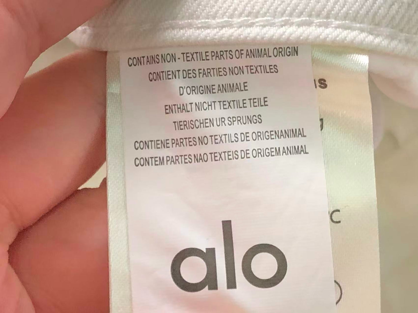 Calça ALO jeans reta branco