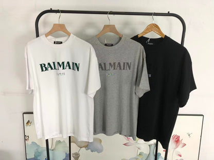 Camiseta Balmain Logo Paris Bordado
