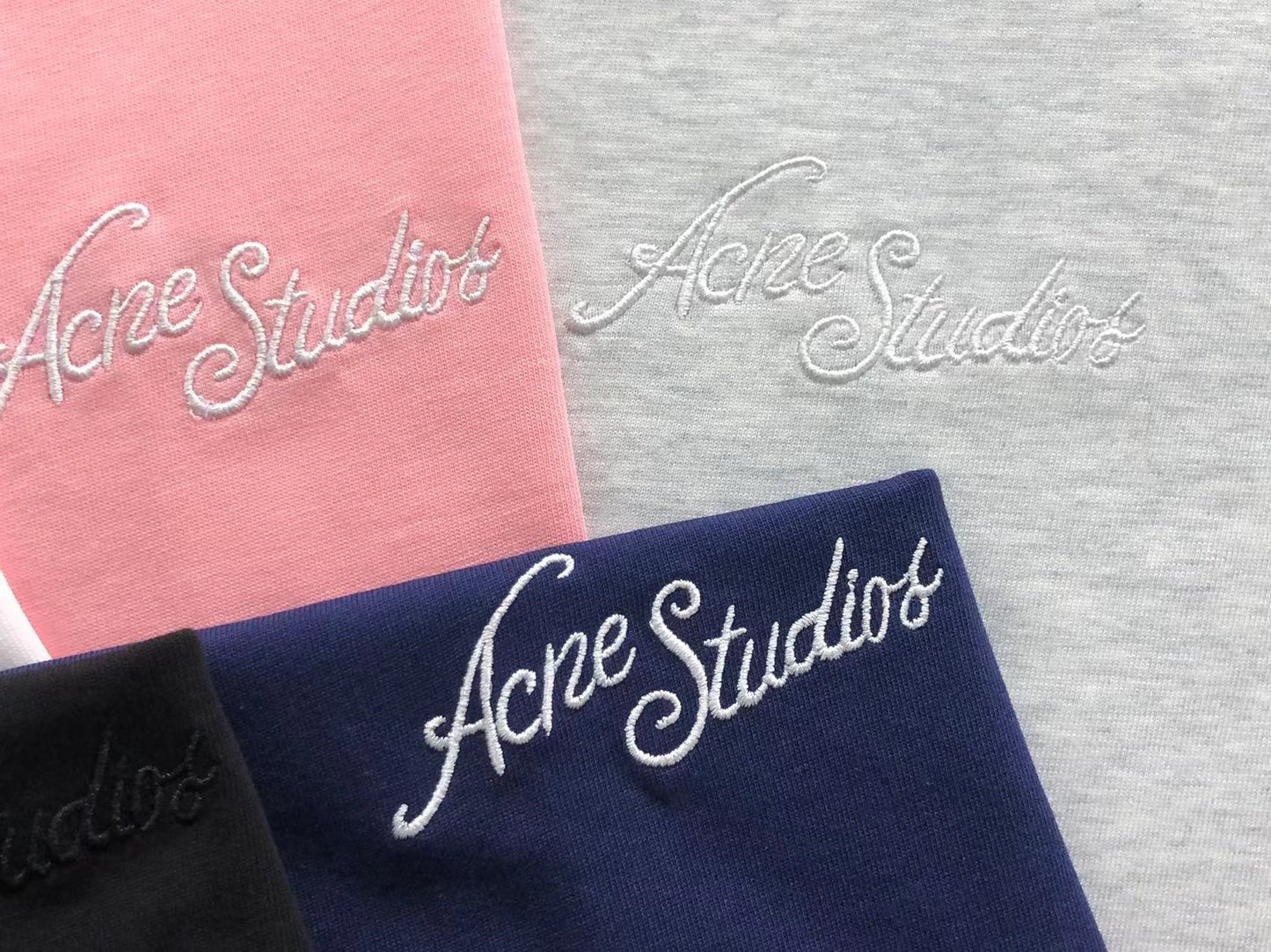 Camiseta Acne Studios Embroidered Script Logo