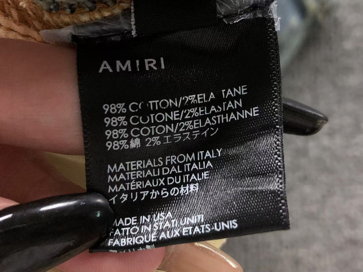 Bermuda Jeans AMIRI Vintage Bleach Distressed