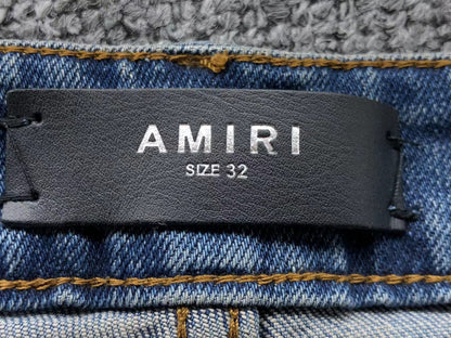 Calça AMIRI Vintage Logo Washed Denim