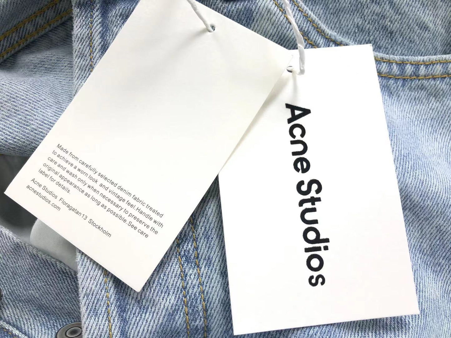 Calça Acne Studios Grunge Cut Jeans