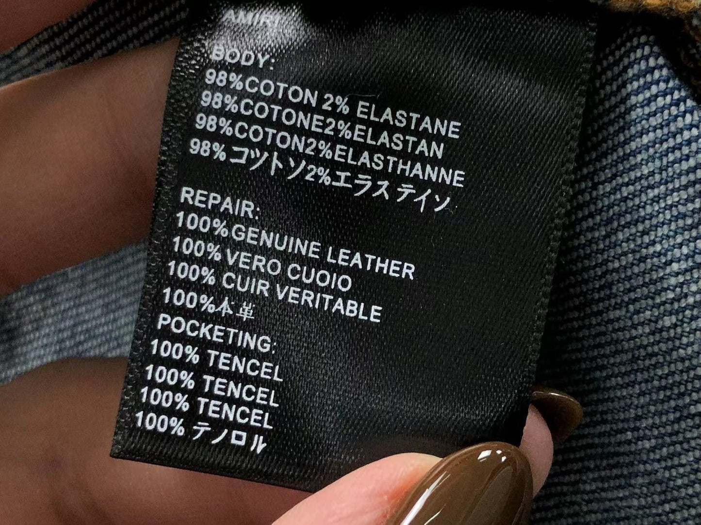 Calça AMIRI Destroyed Ice Wash