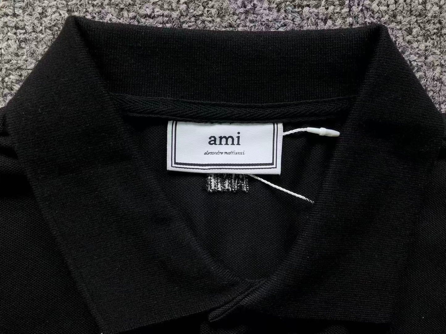 Camisa Polo AMI Paris Heart Logo Classi