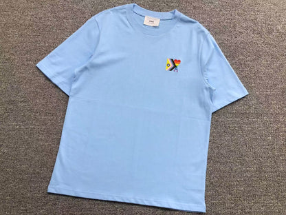 Camiseta AMI Paris Multicolor Heart Edition