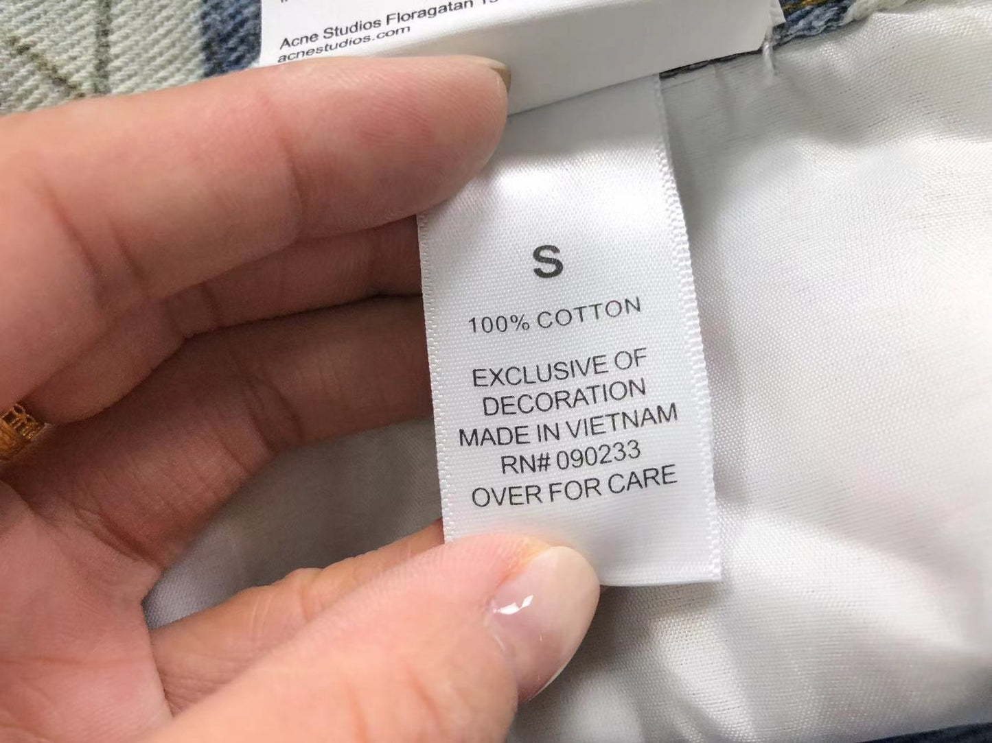 Calça Acne Studios Layered Flannel Denim