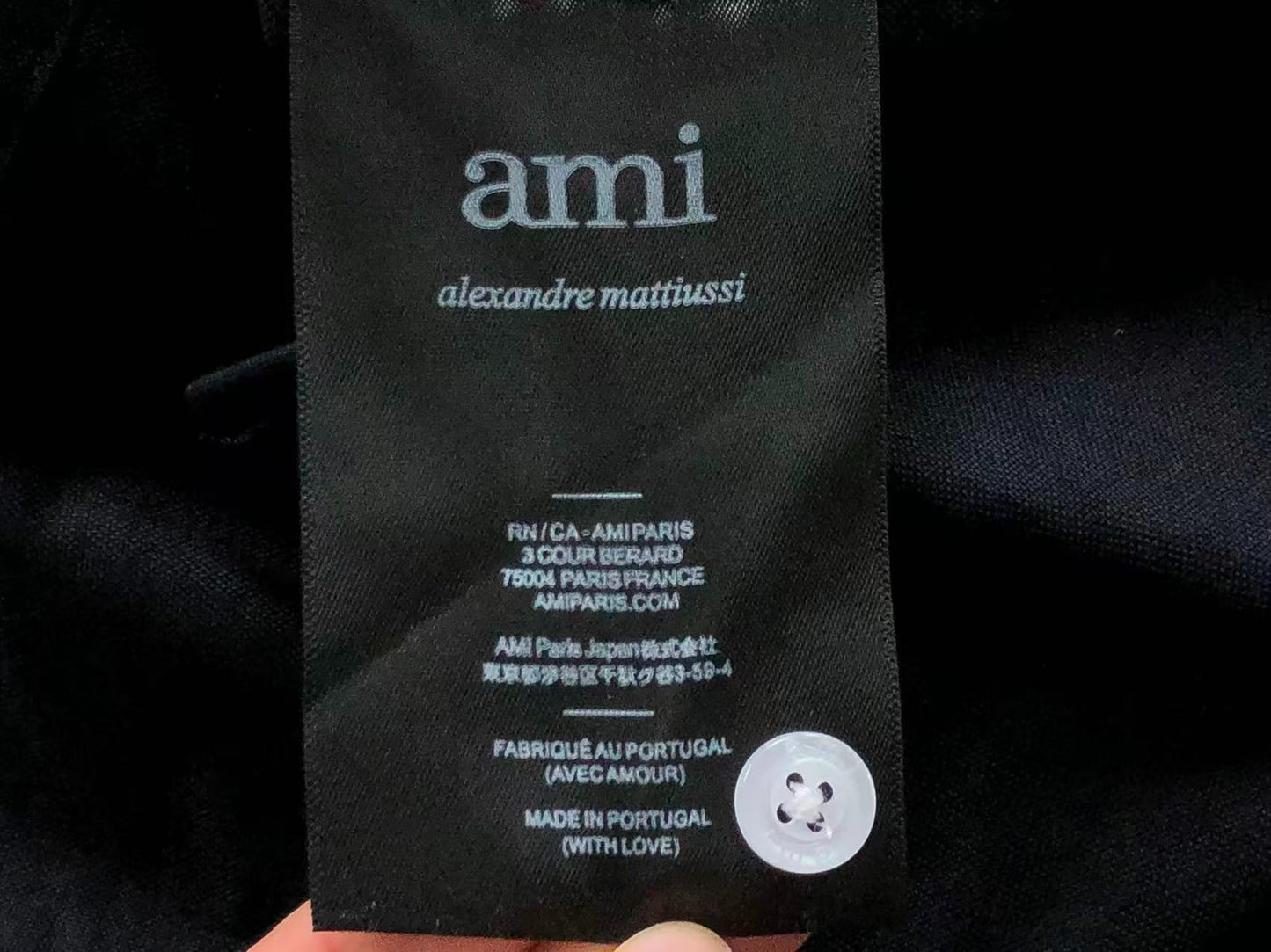 Camisa AMI Paris Logo Coração Bordado