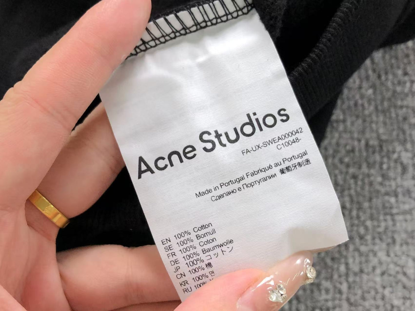Moletom Acne Studios Stockholm 1996