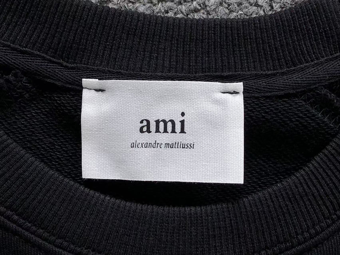 Moletom AMI Paris Bubble Logo Crewneck