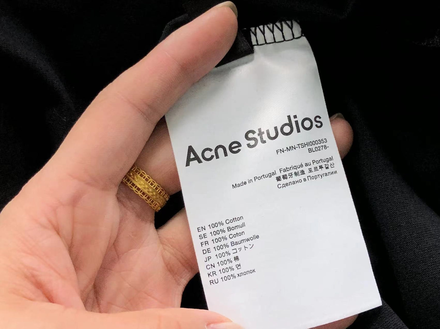 Camiseta Acne Studios Stockholm 1996 Thermal Long Sleeve