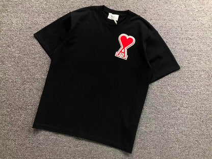 Camiseta AMI Paris Patch Logo Coração