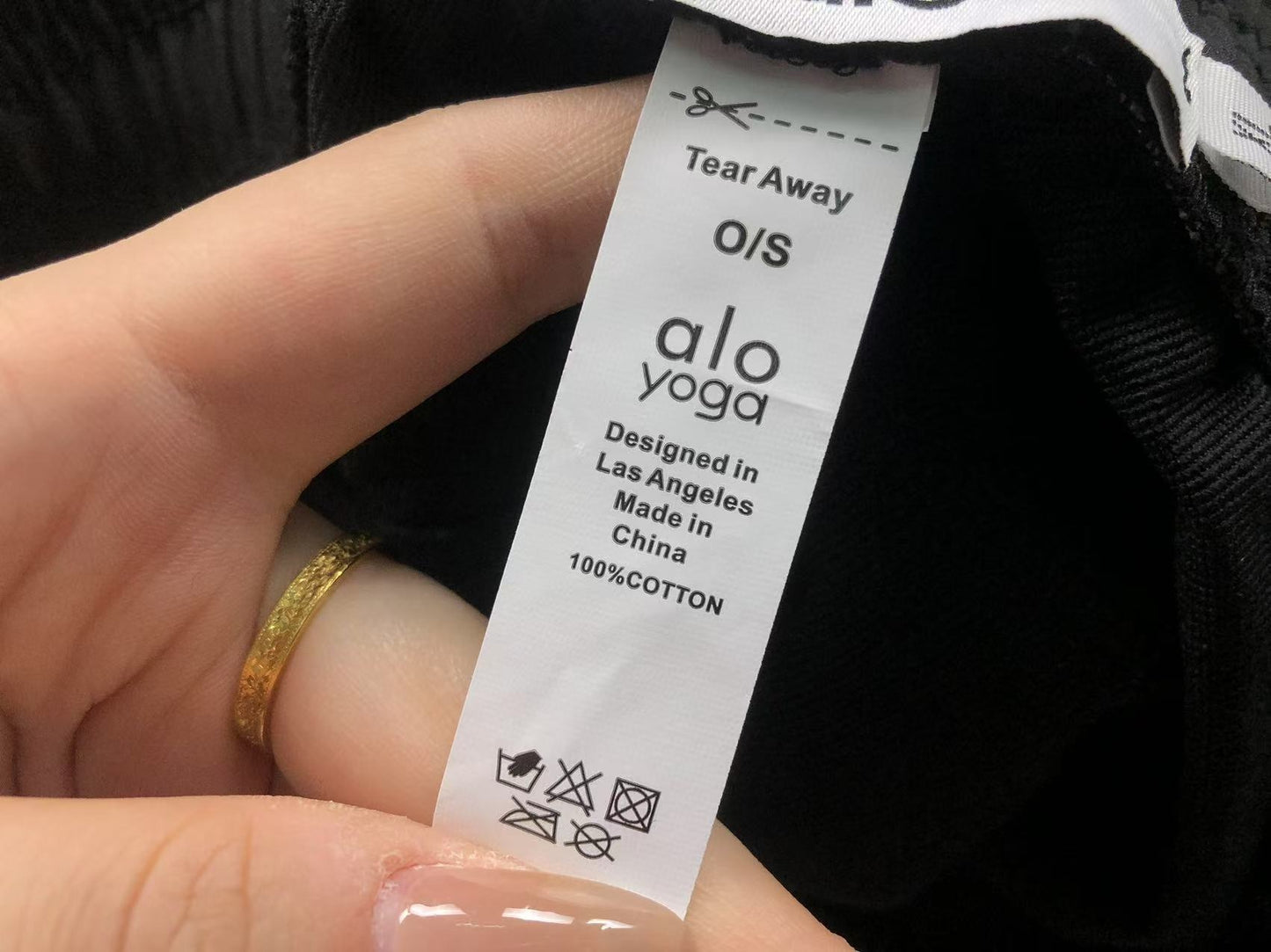 Calça elástica ALO moletom cargo