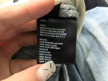 Calça AMIRI TR Monogram Ice Blue Denim