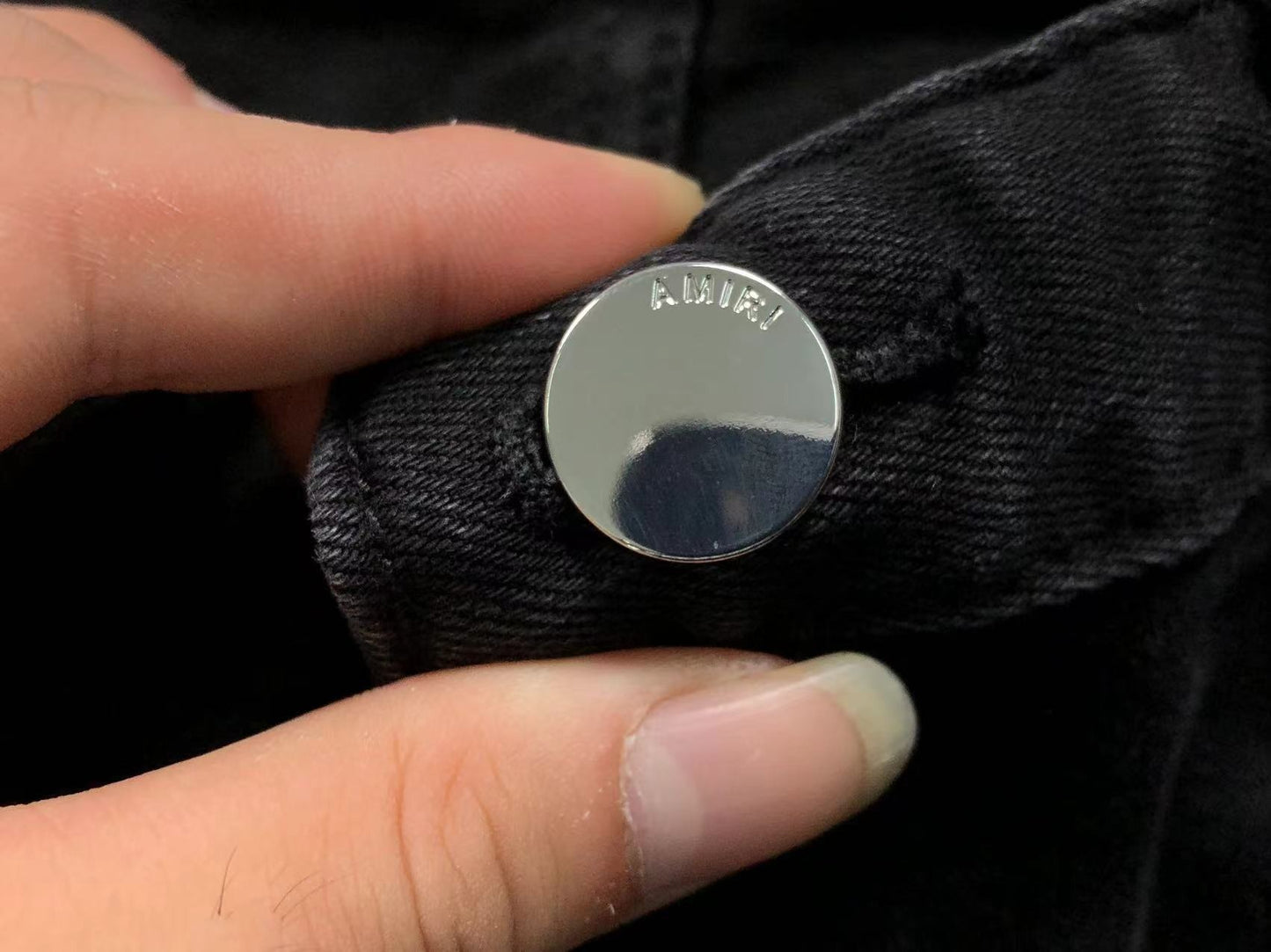 Calça AMIRI Paint Drip Light Wash