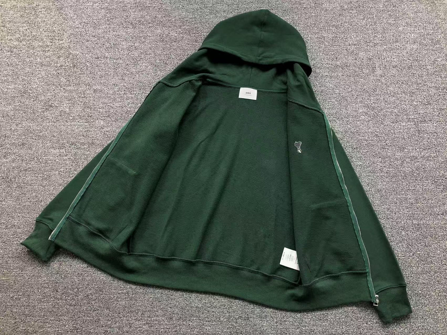 Moletom AMI Paris Ami de Cœur Zip Hoodie