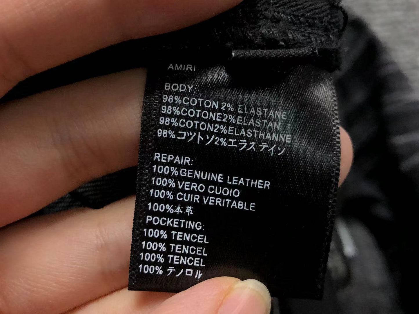 Calça Jeans AMIRI Distressed Black