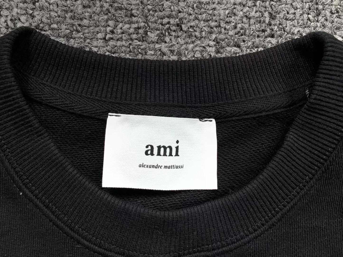 Moletom AMI Paris Logo Collegiate Crewneck