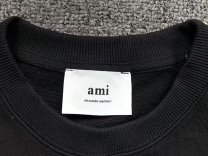Moletom AMI Paris Logo Collegiate Crewneck