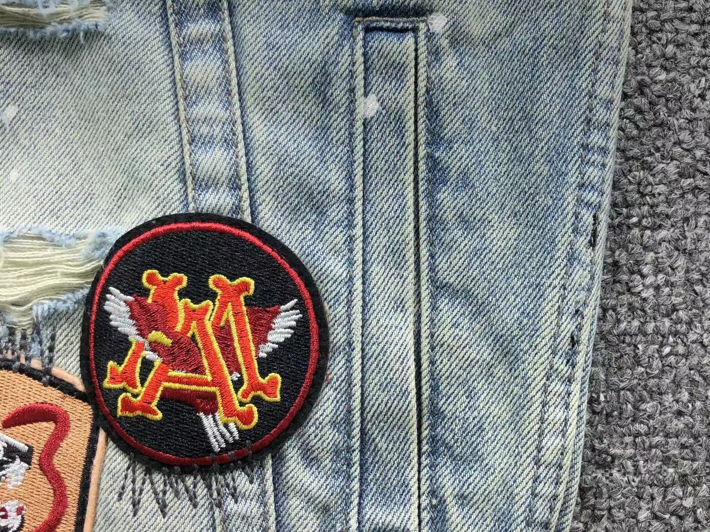 Jaqueta AMIRI Flying Horse Denim