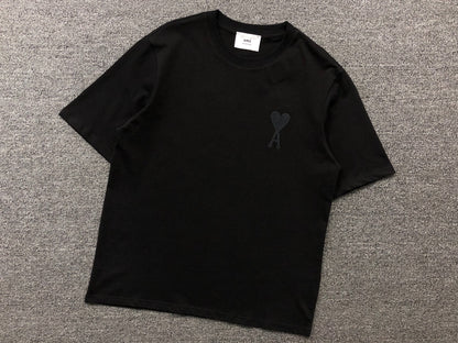 Camiseta AMI Paris Minimal Tonal Heart Logo