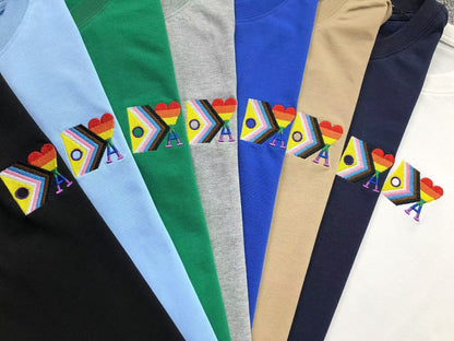 Camiseta AMI Paris Multicolor Heart Edition