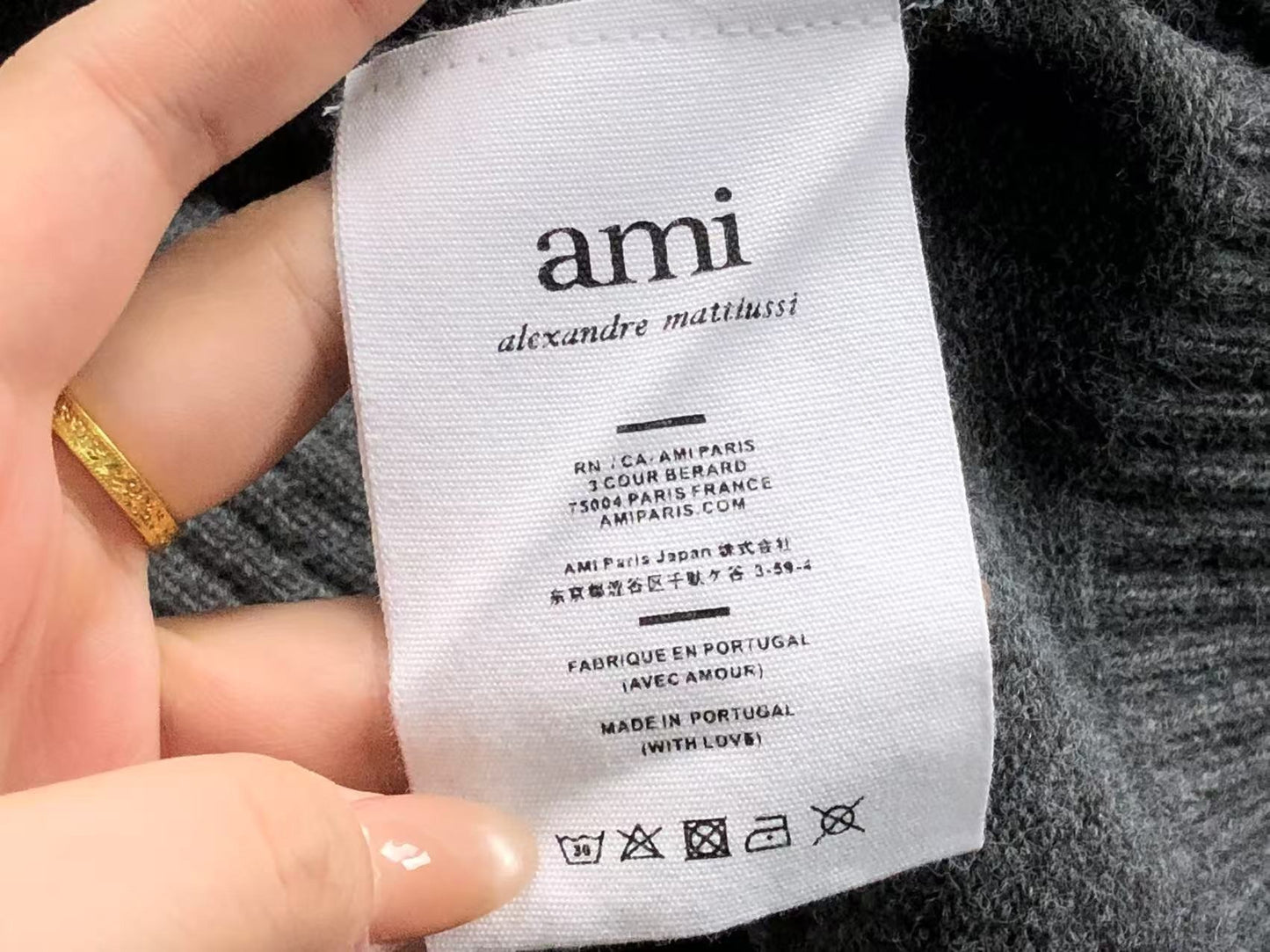 Suéter AMI Paris Polo Knit