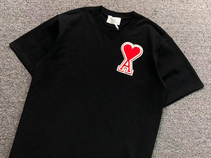 Camiseta AMI Paris Patch Logo Coração