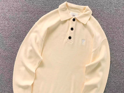 Suéter Polo AMI Paris Coração Minimal