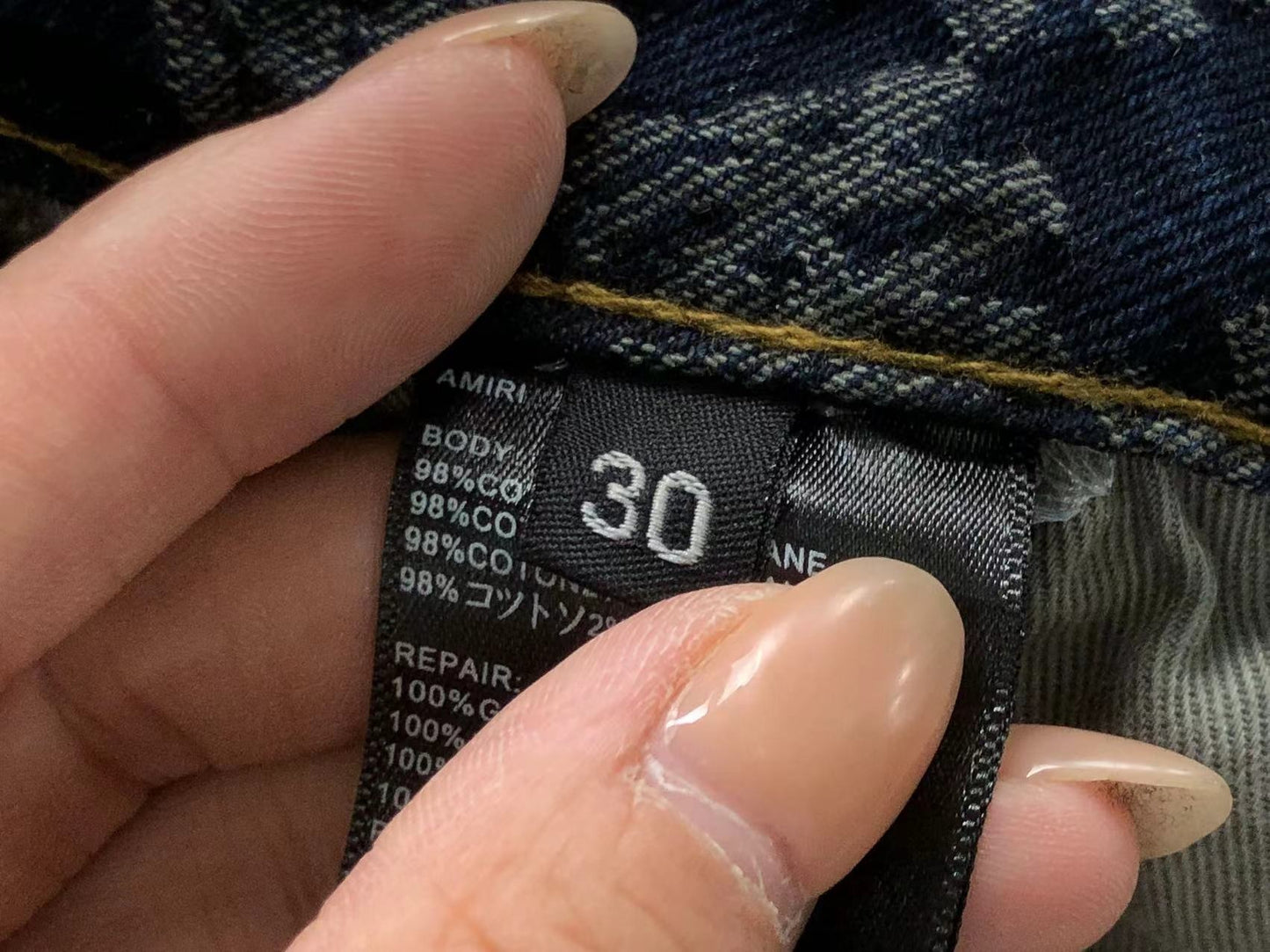 Calça AMIRI Monogram Cargo Denim