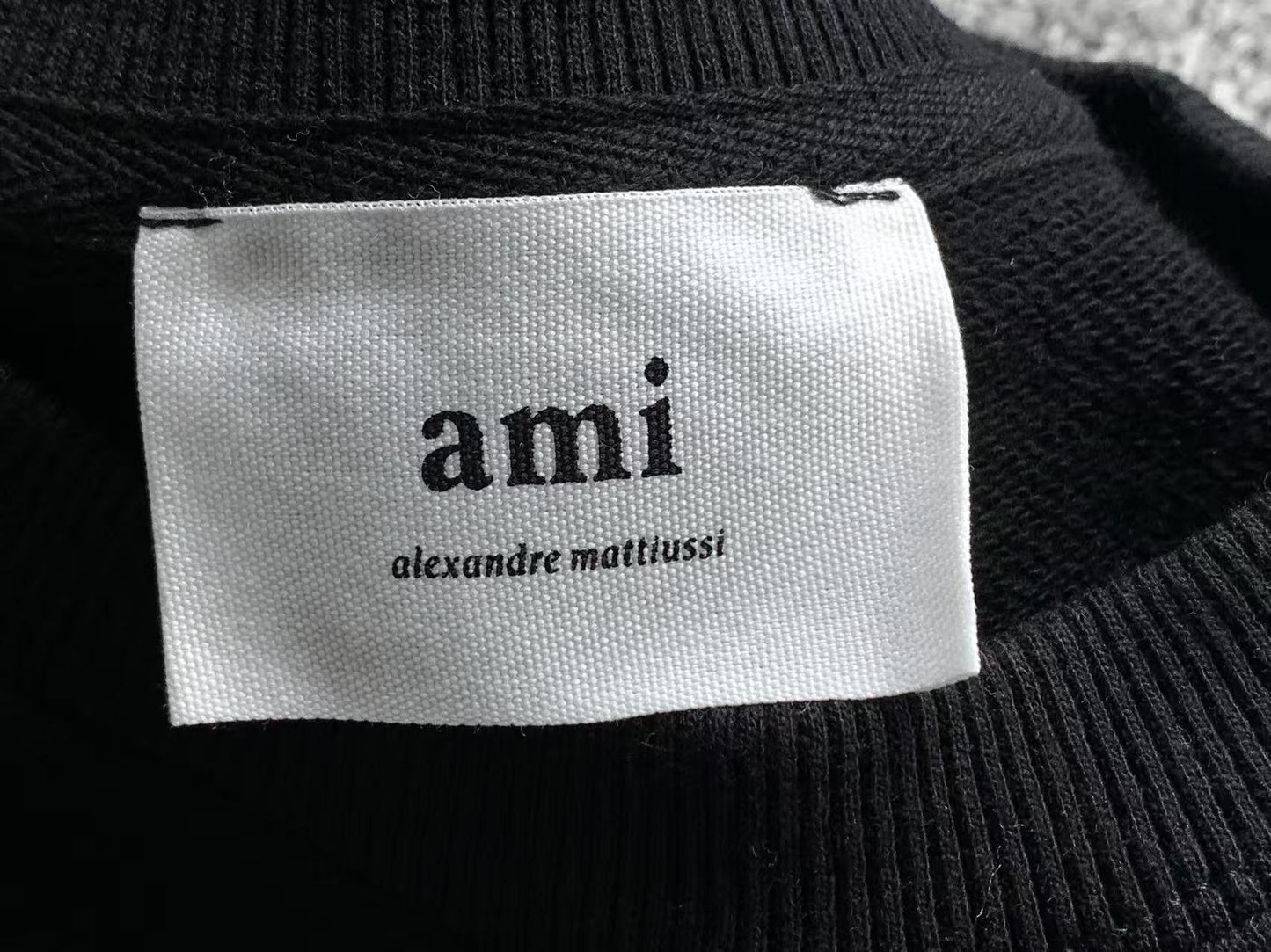 Moletom AMI Paris Logo Collegiate Crewneck