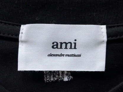 Camiseta AMI Paris Mini Heart Logo Contrast Tee