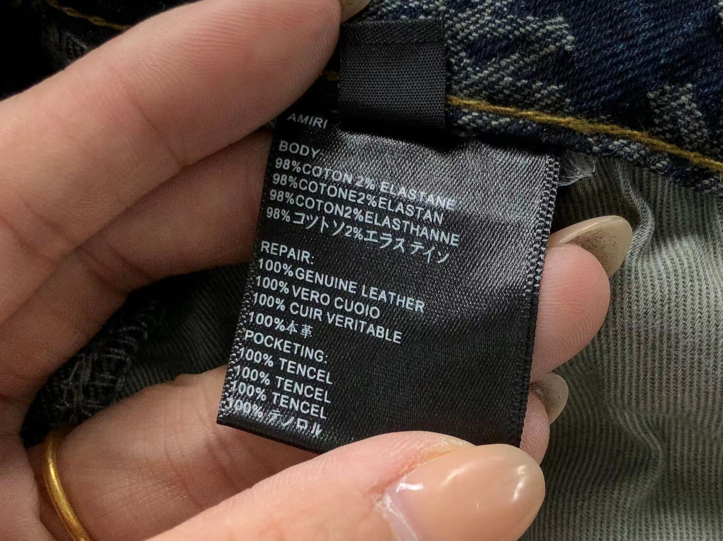 Calça AMIRI Monogram Cargo Denim