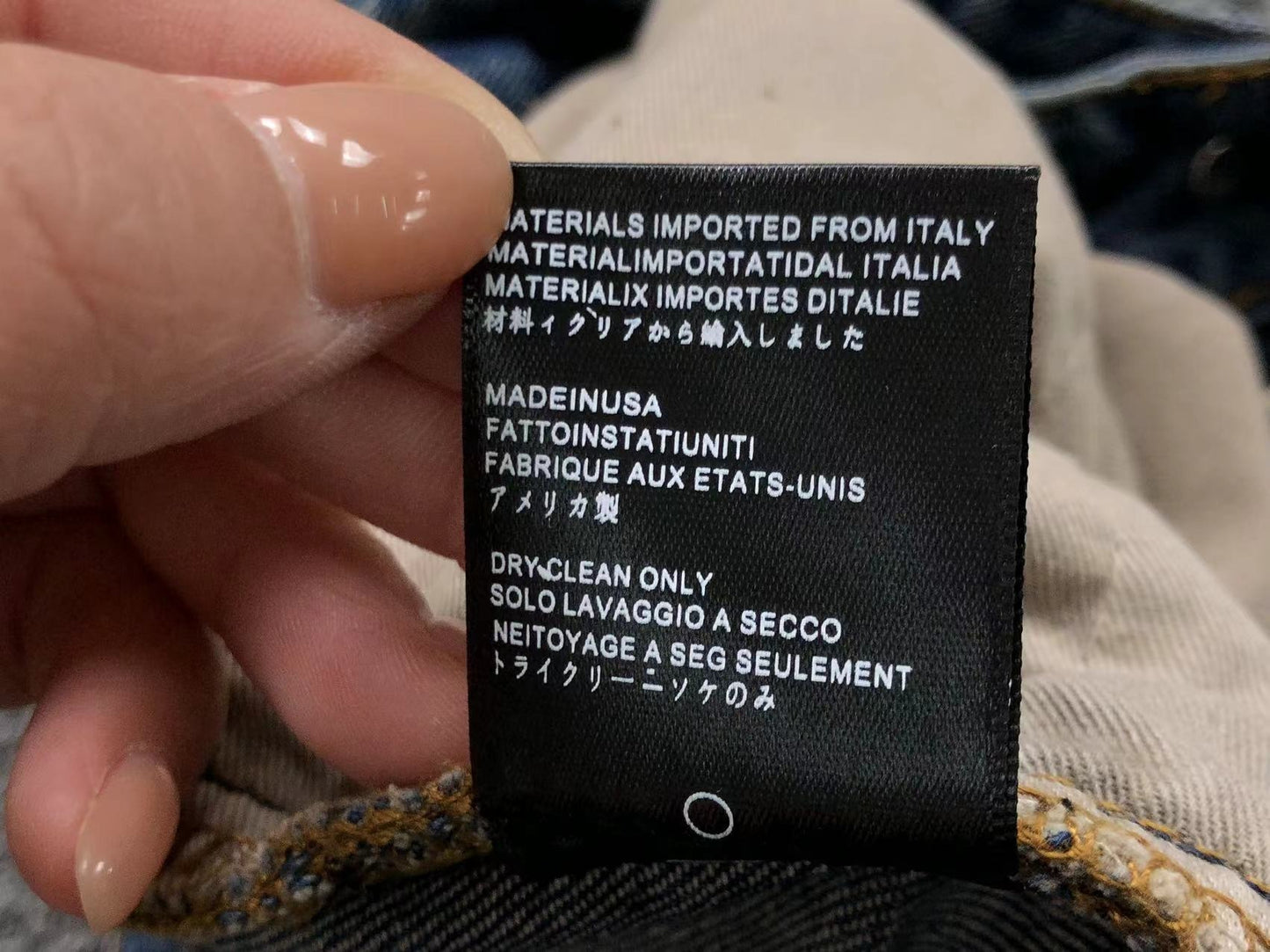 Calça AMIRI Vintage Logo Washed Denim