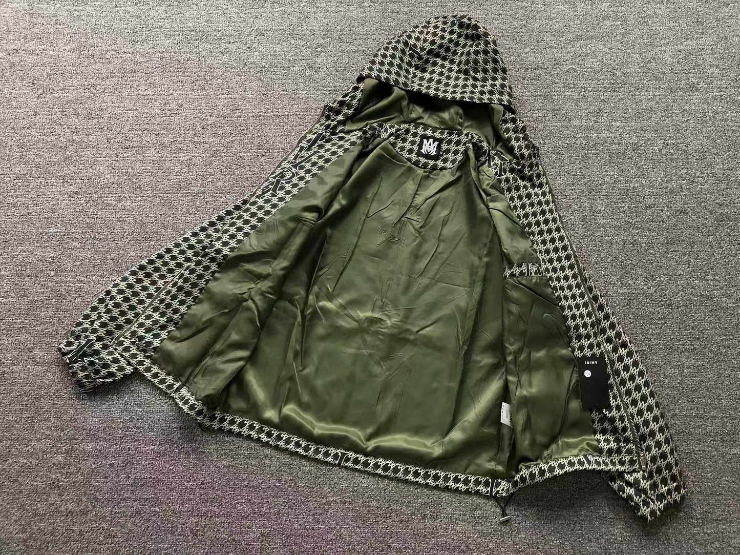 Jaqueta AMIRI Monogram Houndstooth Zip