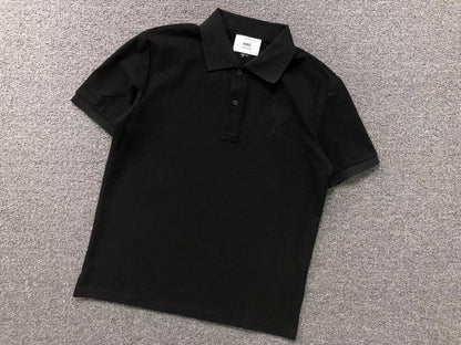Camisa Polo AMI Paris Big Heart Logo Classic