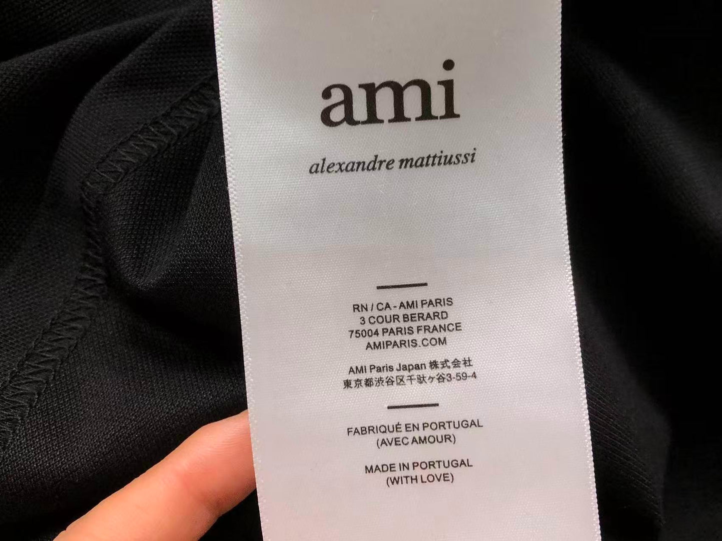 Camisa Polo AMI Paris Heart Logo Classi