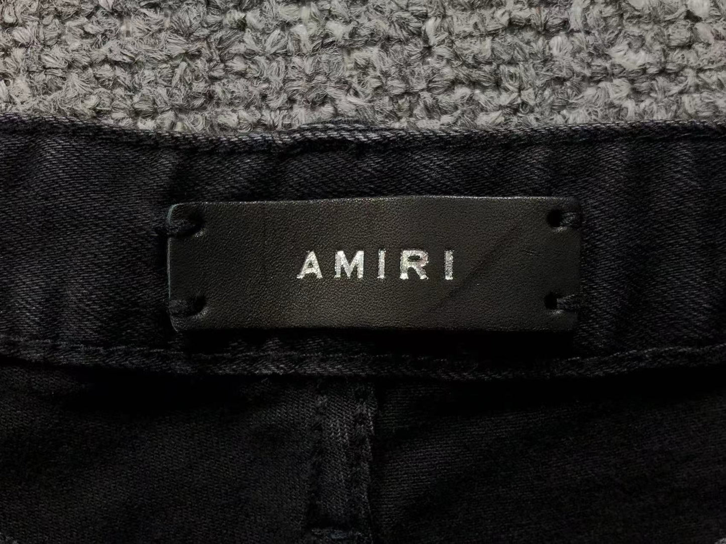 Calça AMIRI Paint Drip Light Wash