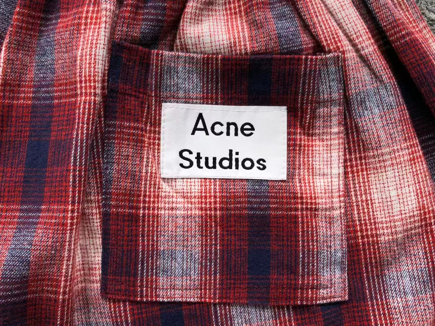 Conjunto Acne Studios Flannel Checkered set
