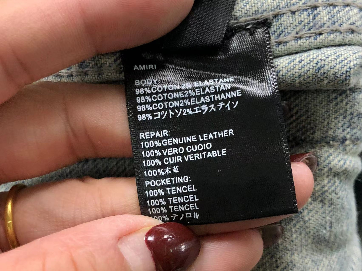 Jaqueta AMIRI Flying Horse Denim