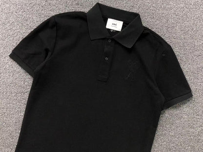 Camisa Polo AMI Paris Big Heart Logo Classic