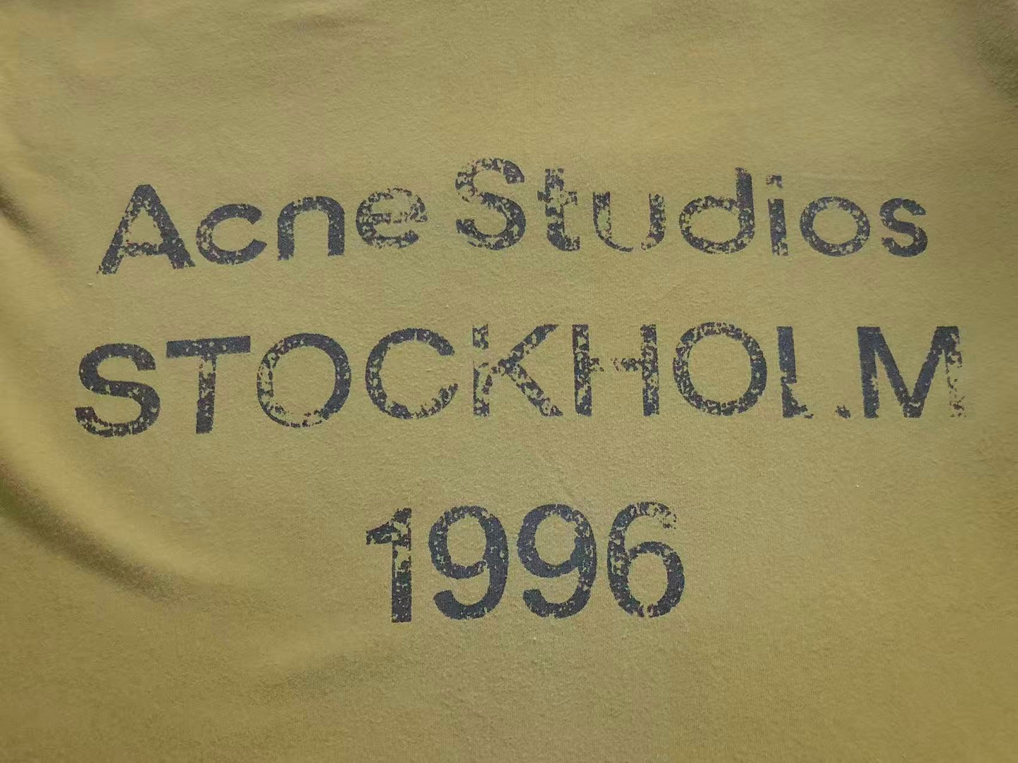 Camiseta Acne Studios Stockholm 1996 Vintage Logo