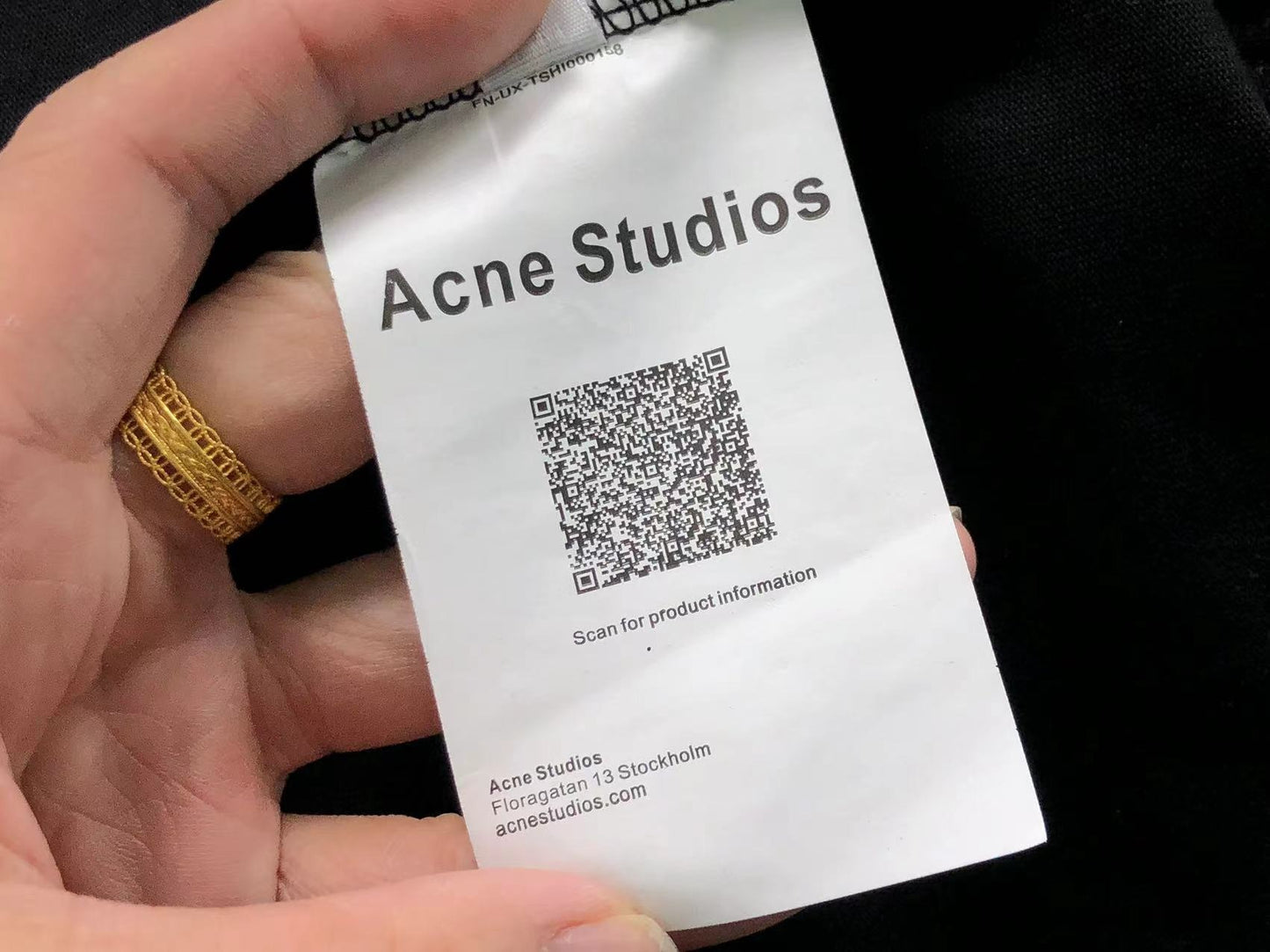 Camiseta Acne Studios Embroidered Script Logo