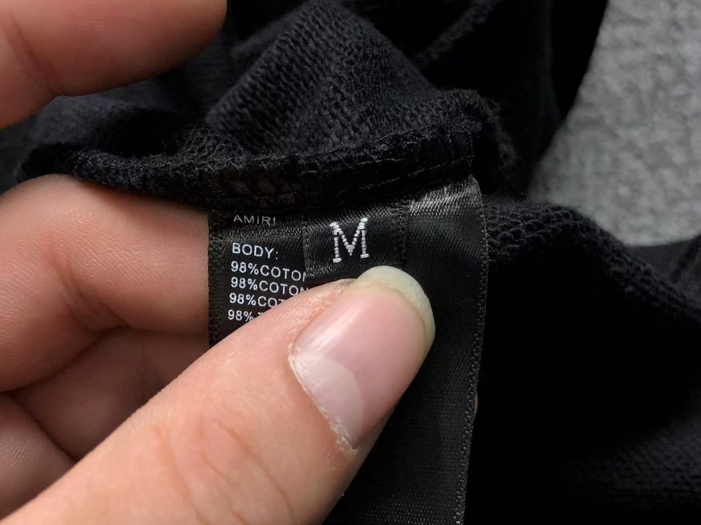 Moletom AMIRI Embossed Back Logo Hoodie