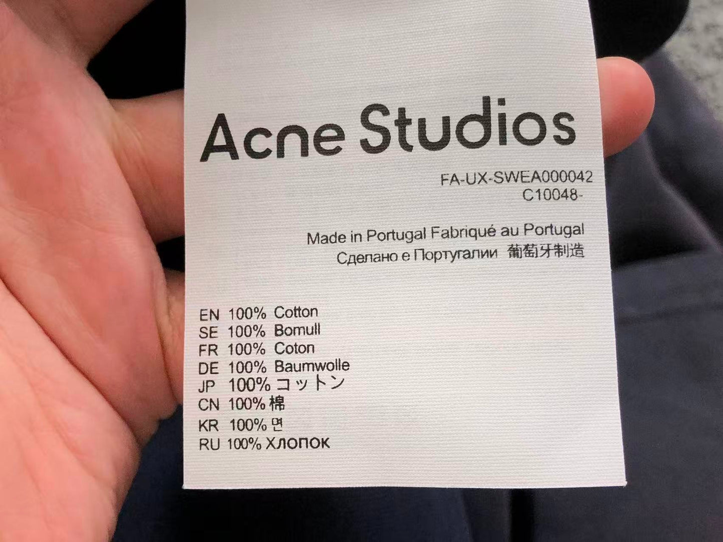 Camiseta Acne Studios Worn Circle Graphic