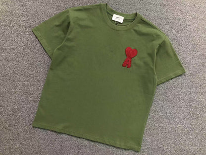 Camiseta AMI Paris Big Heart Patch Classic