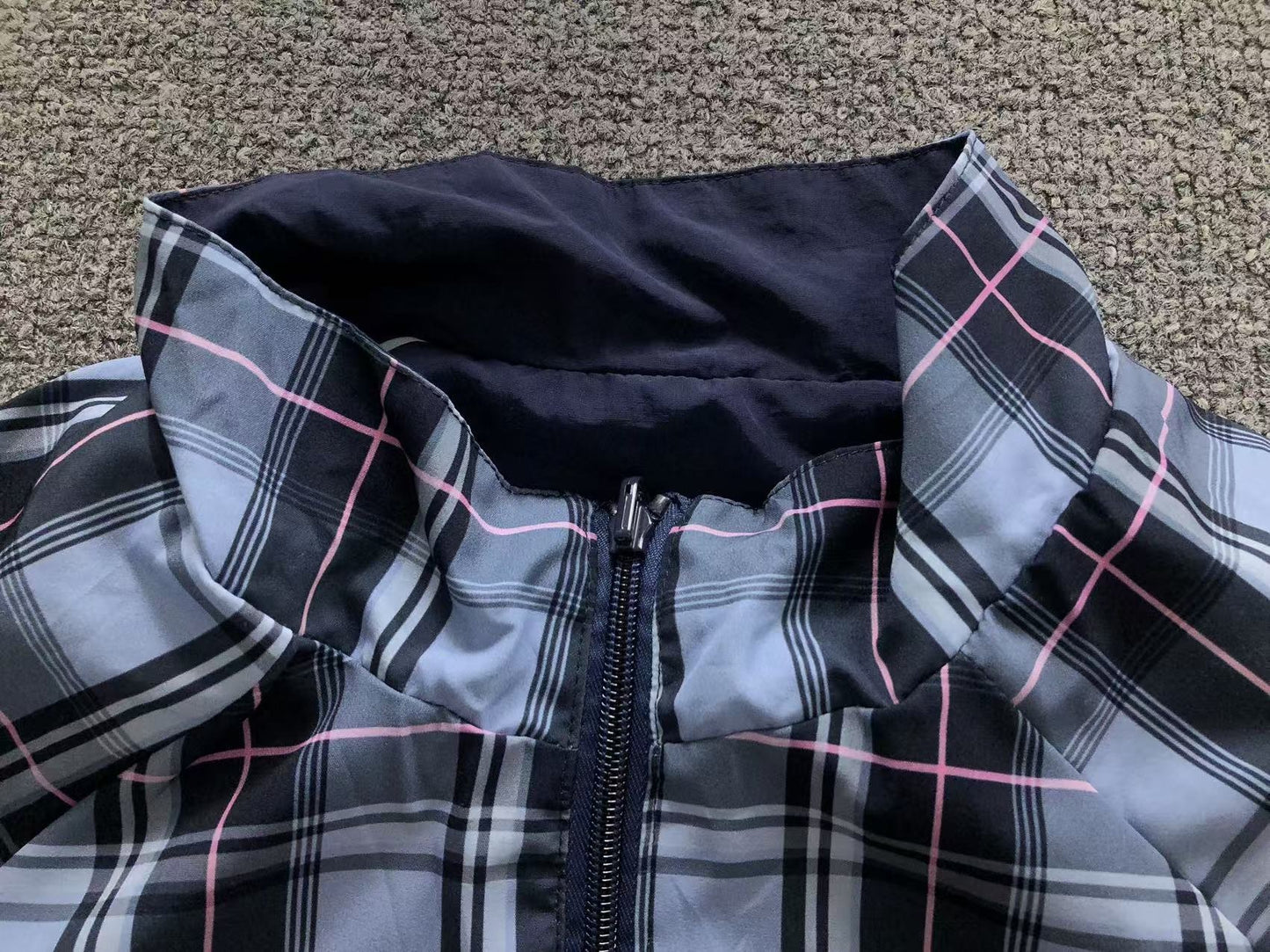 Jaqueta Adidas Reversible Plaid Track Jacket