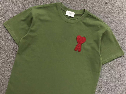 Camiseta AMI Paris Big Heart Patch Classic