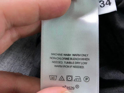 Calça AMIRI Tonal Logo Black Destroyed Denim