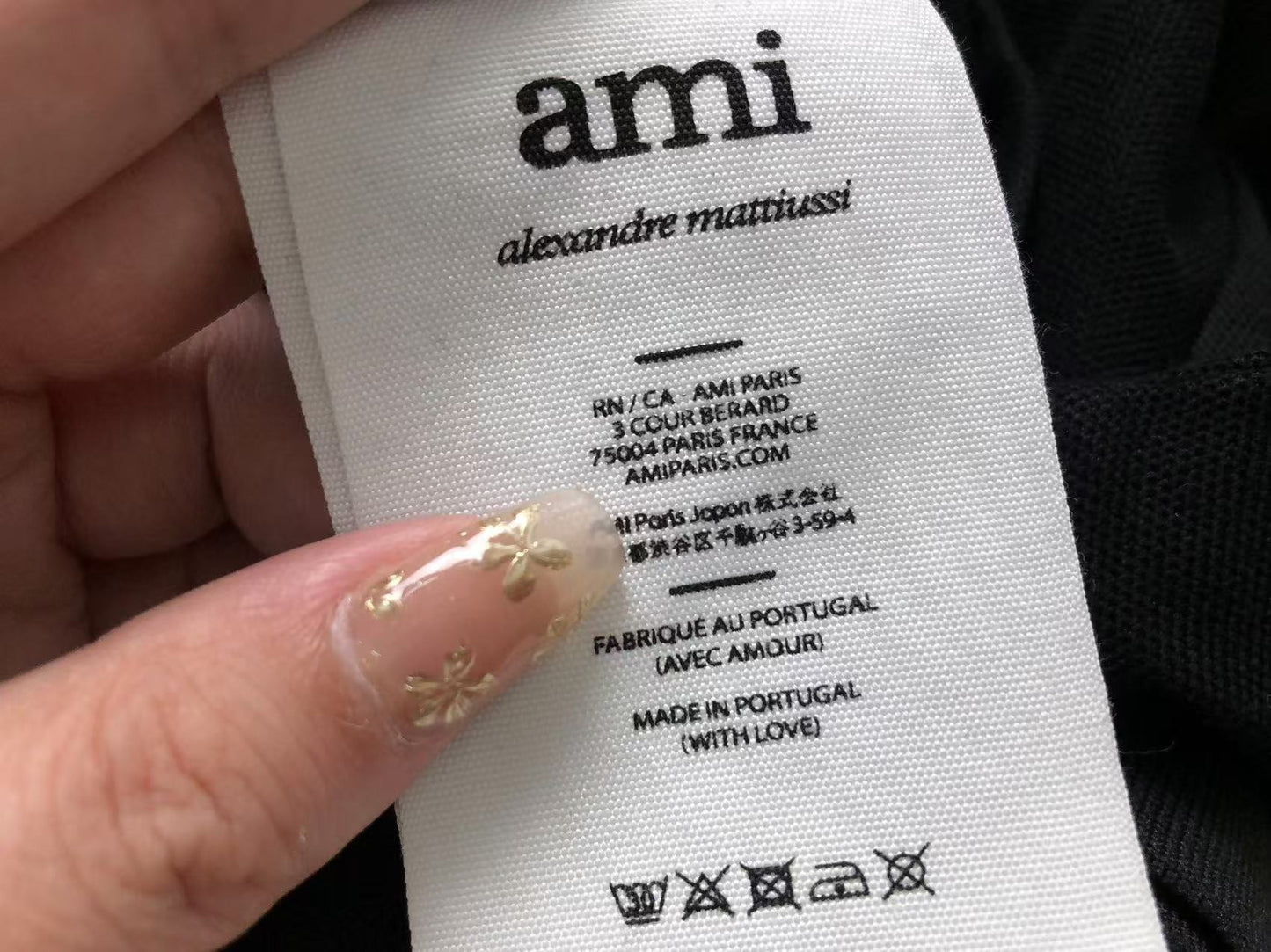 Camisa Polo AMI Paris Mini Heart Logo Classic